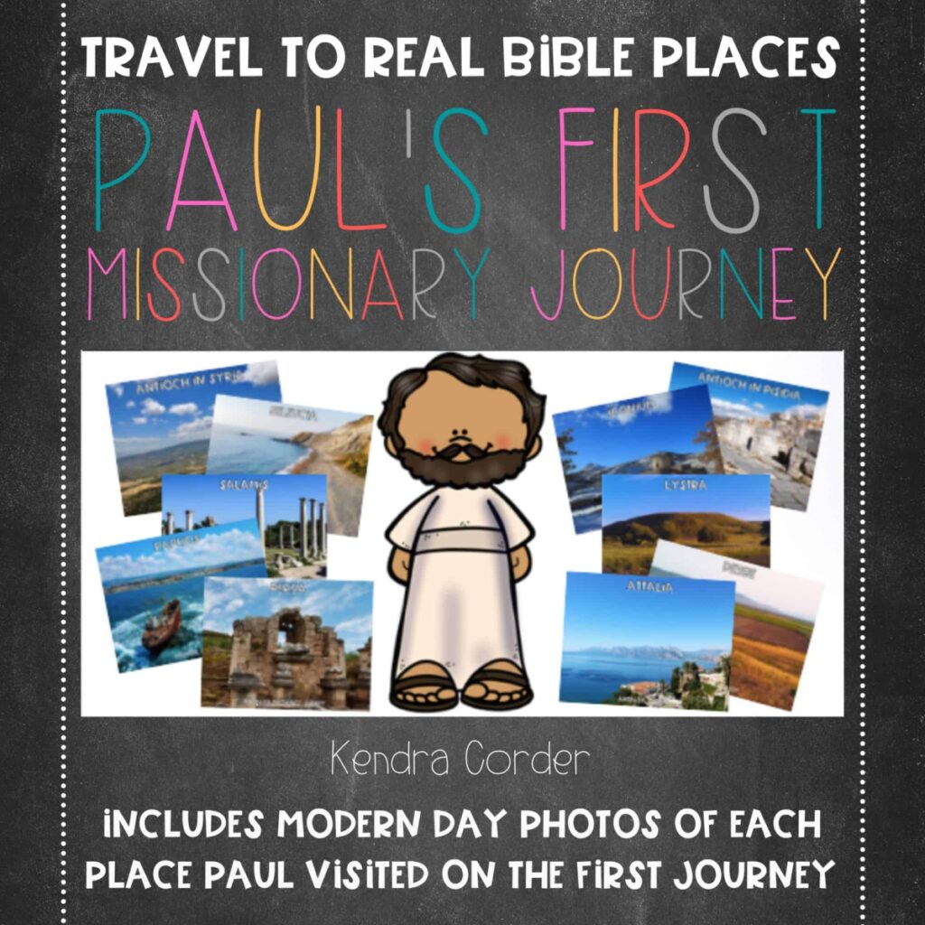Map Paul's First Missionary Journey Worksheets