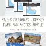 Pinterest Pin for Paul's Missionary Journey Maps and Photos Bundle