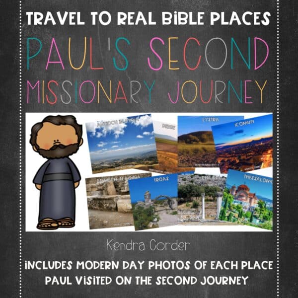 Second Missionary Journey of Paul Map in Photos product image