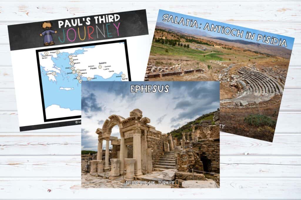 Third Missionary Journey of Paul Map in Photos product image
