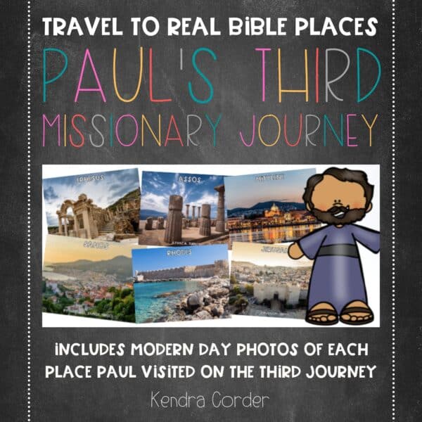 Third Missionary Journey of Paul Map in Photos product image