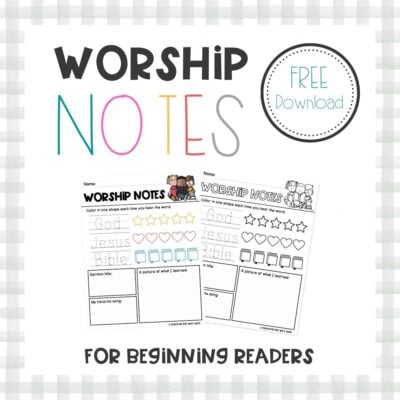 Worship Notes for Beginning Readers Thumbnail