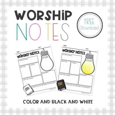 Worship Notes for Kids Thumbnail