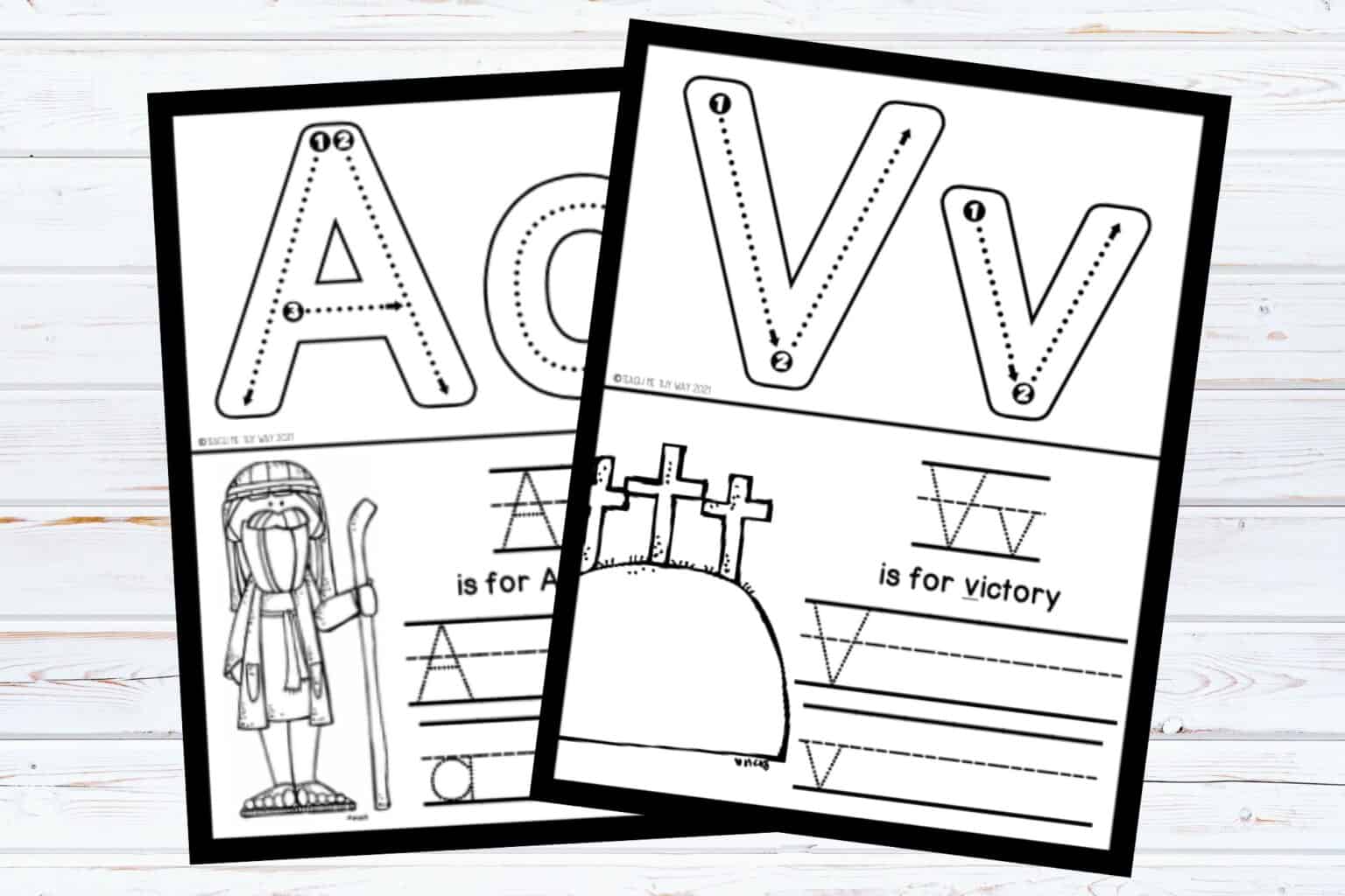 Bible Printable Freebie: ABC Worksheets - Teach Me Thy Way