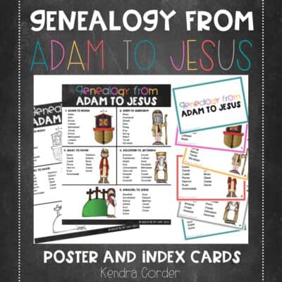 Jesus' Genealogy Flashcards and Poster product image
