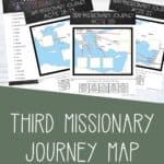 Map Paul's Third Missionary Journey Worksheets Pin