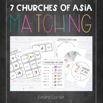 7 Churches of Asia Matching Activities Thumbnail