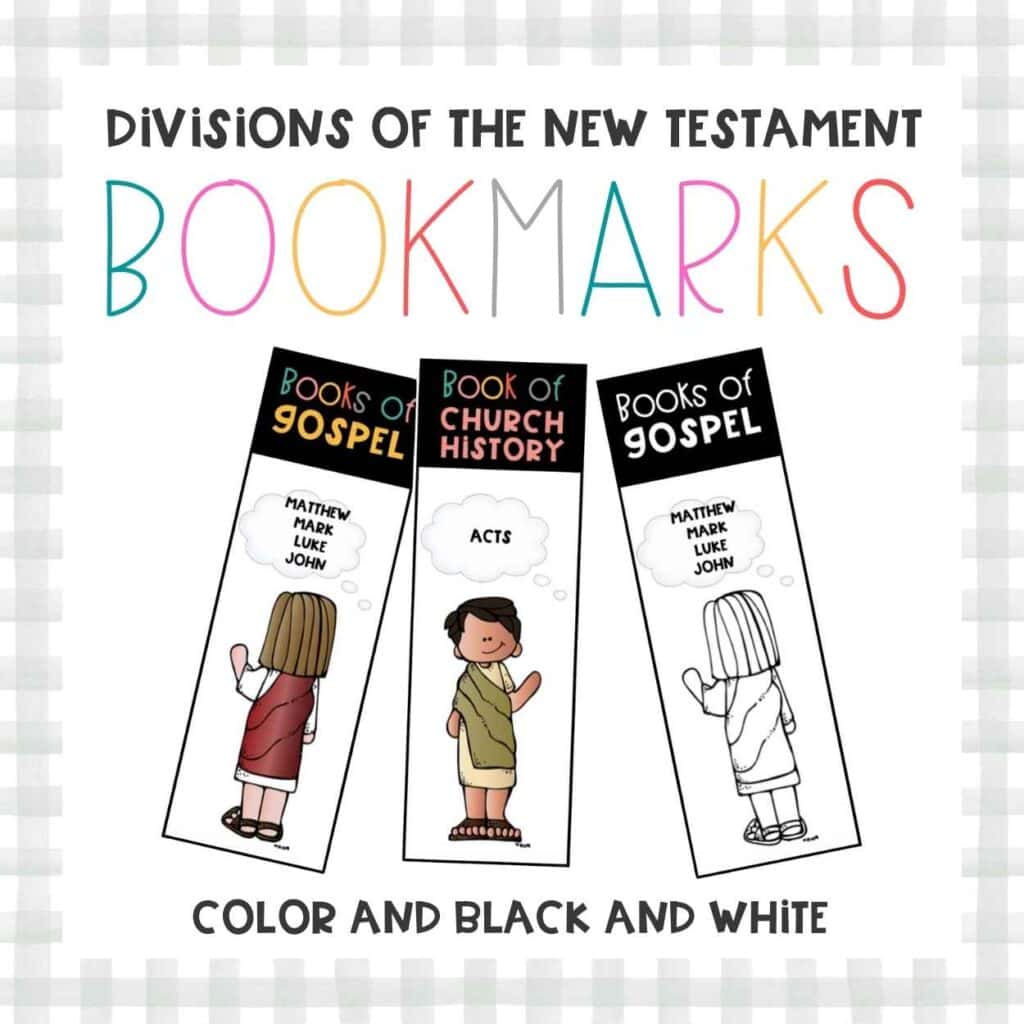 Divisions of the New Testament Bookmarks Thumbnail