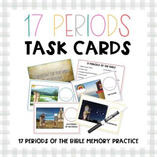 17 Periods of the Bible Task Cards Thumbnail